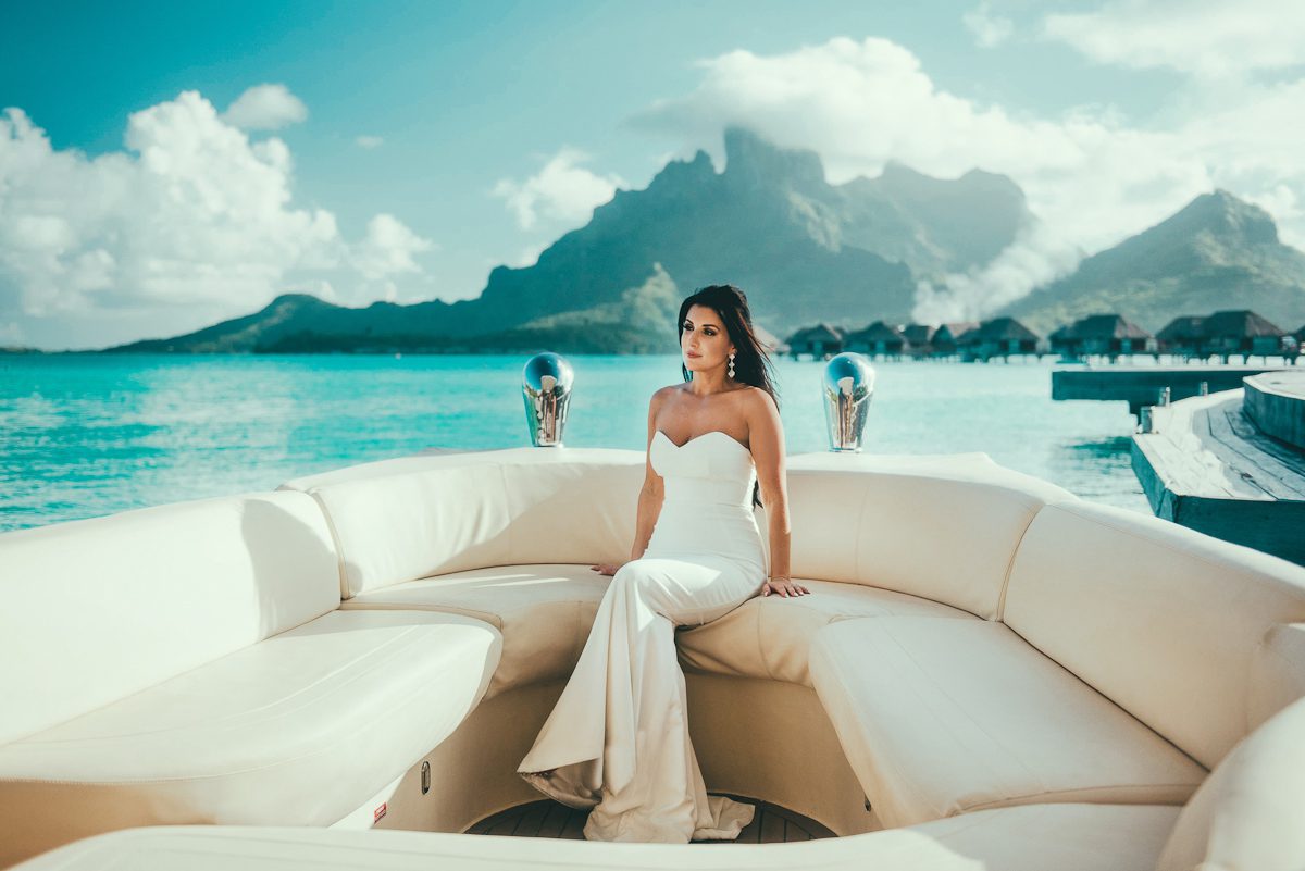 Bride Portrait in Bora Bora