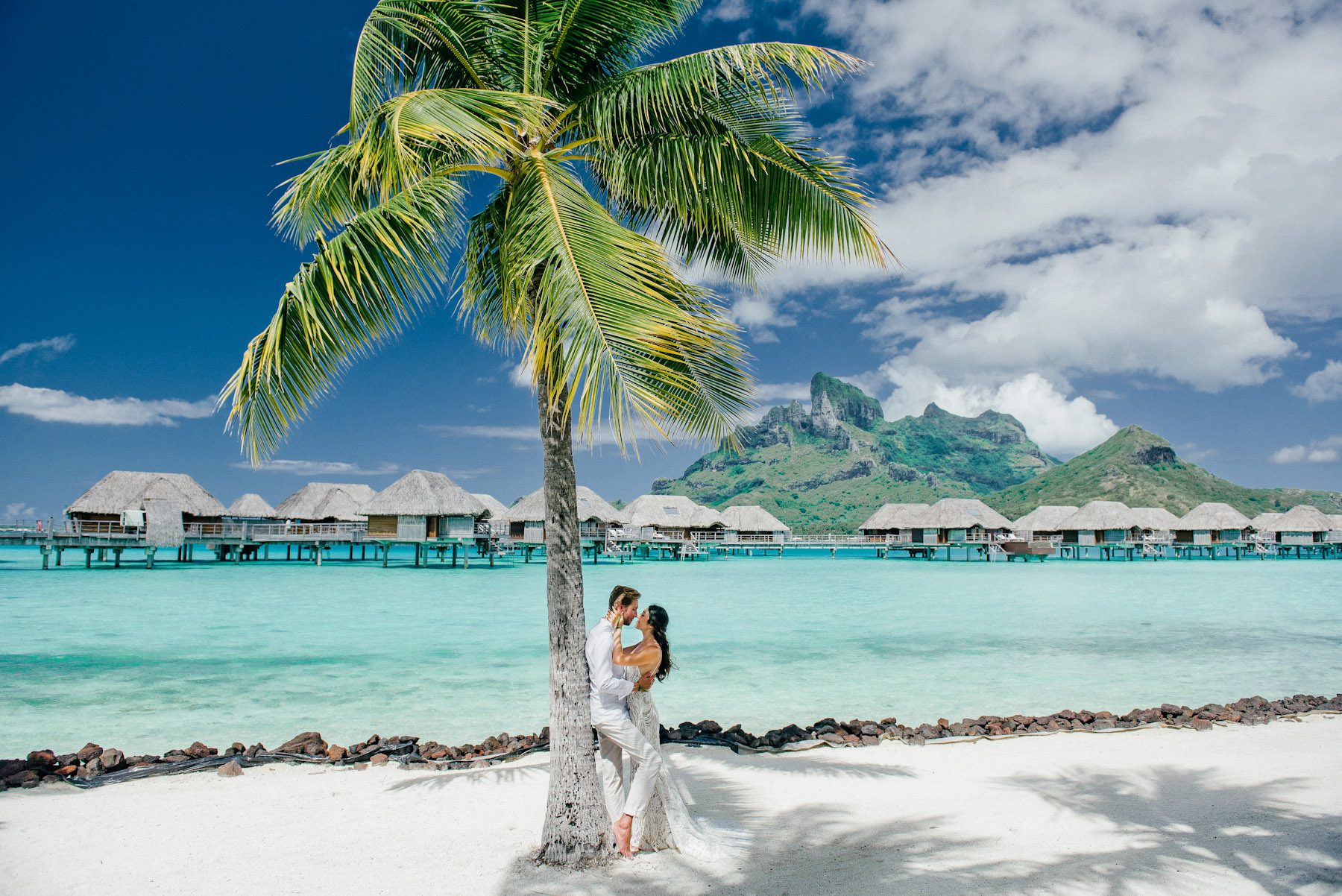 Tahitian wedding four seasons bora bora