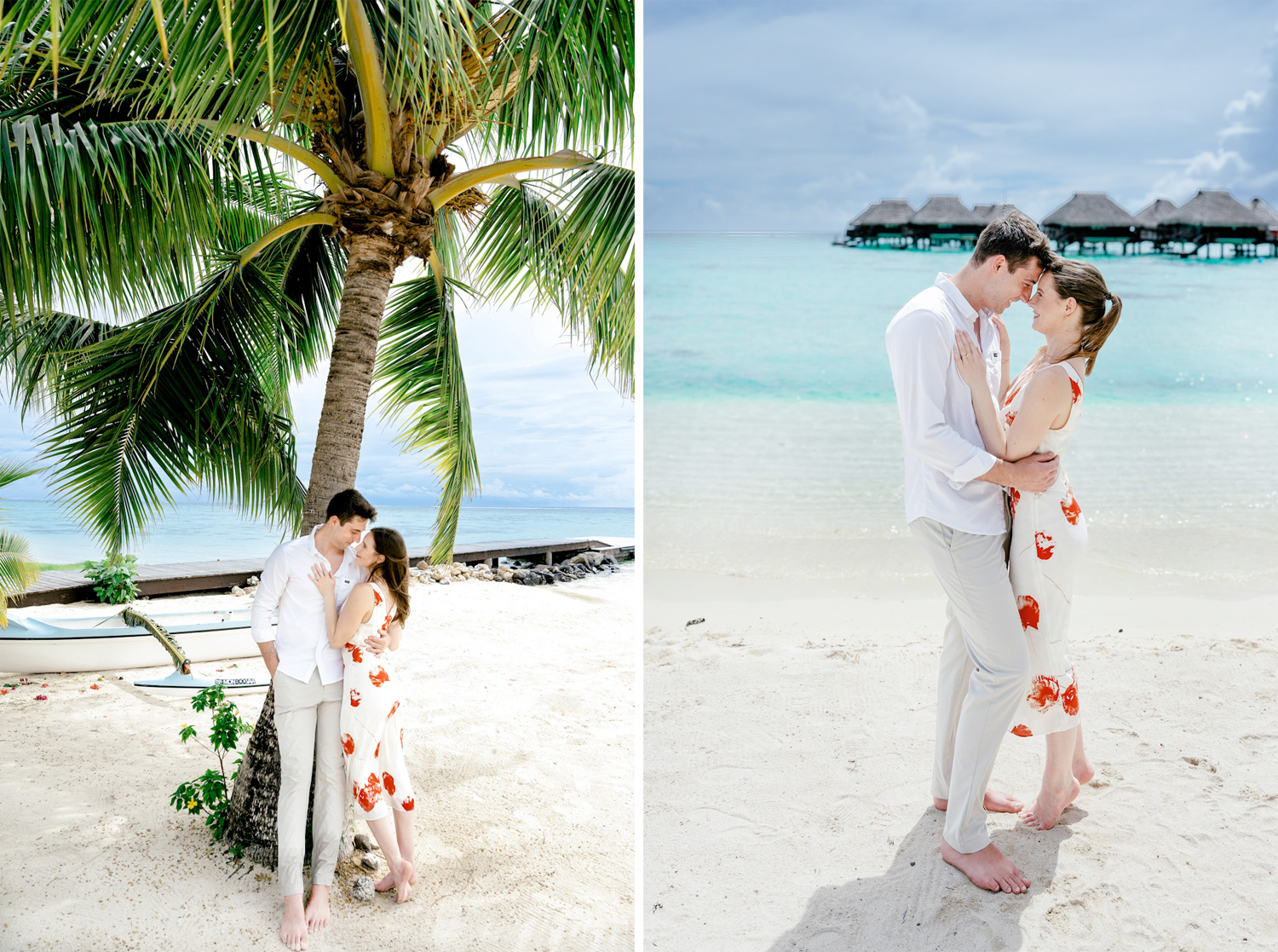 ROMANTIC BEACH PROPOSAL AT HILTON MOOREA