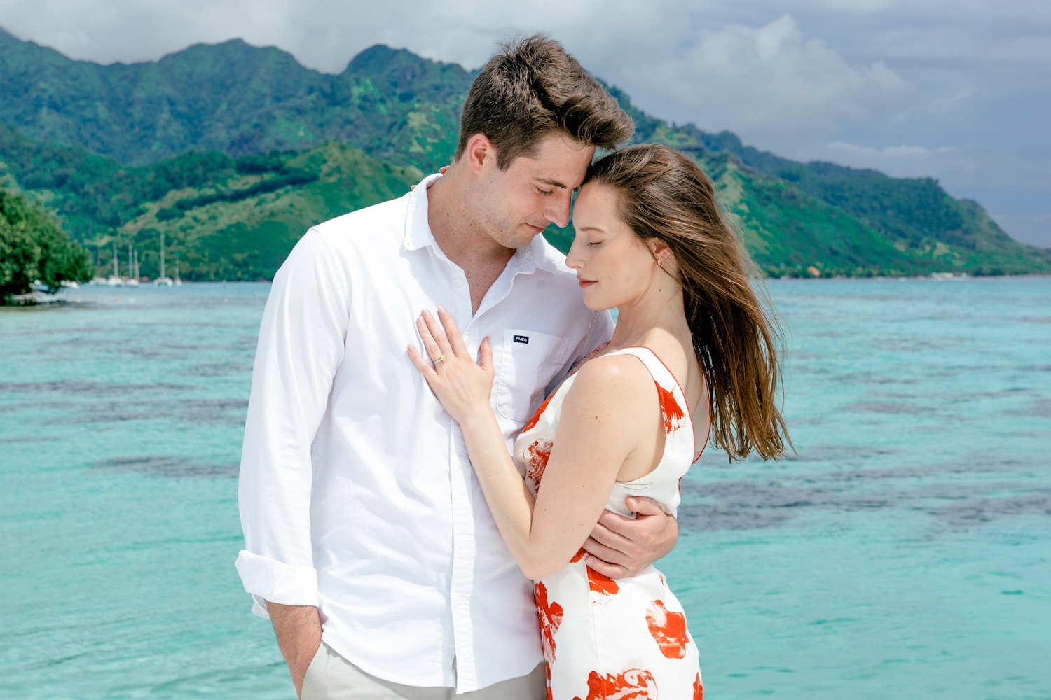 Romantic Beach Proposal at Hilton Moorea