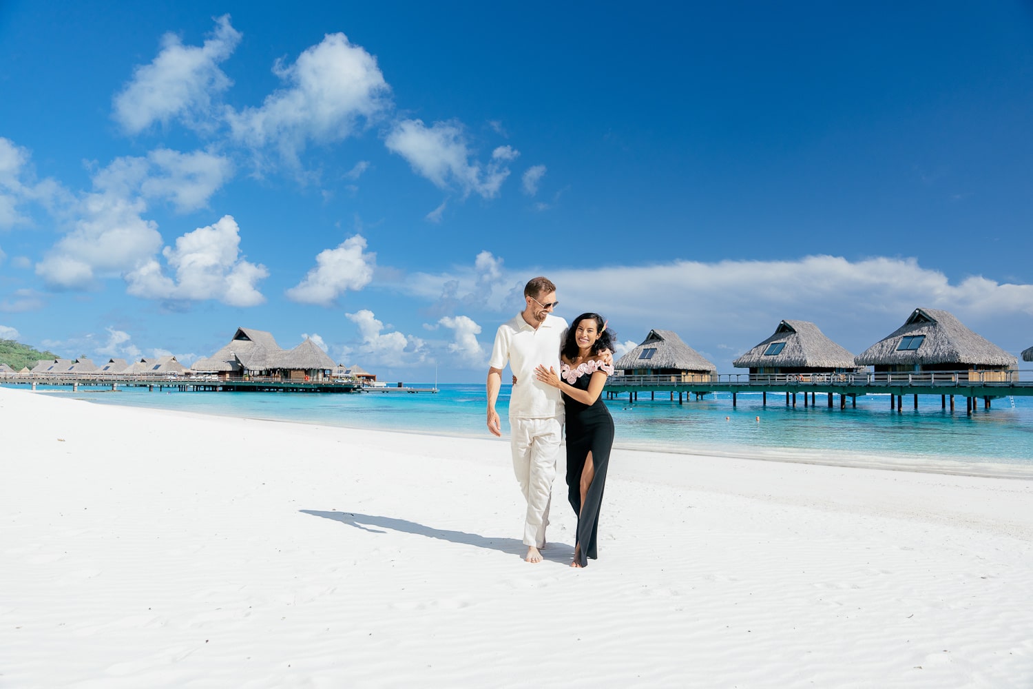 Romantic Couple Photoshoot at Conrad Bora Bora