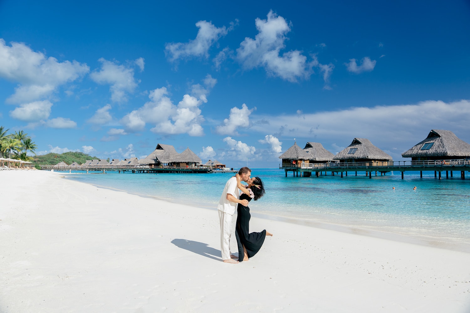 Romantic Couple Photoshoot at Conrad Bora Bora