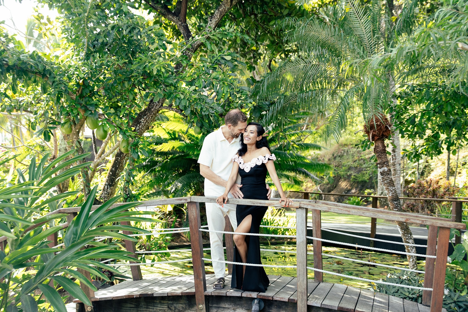 Romantic Couple Photoshoot at Conrad Bora Bora