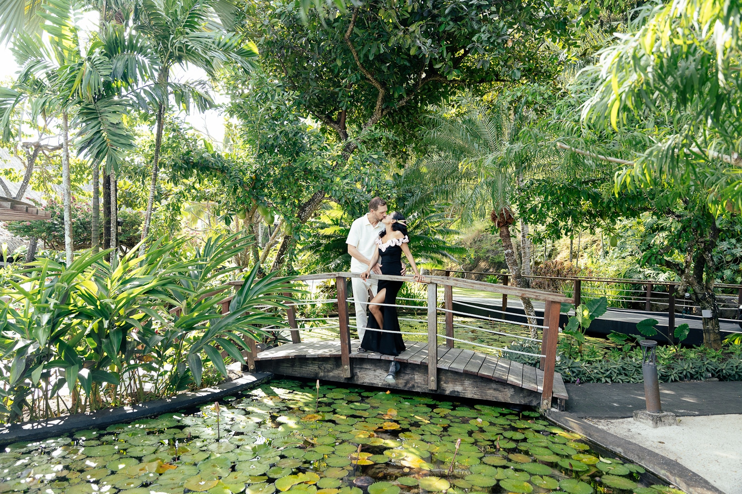 Romantic Couple Photoshoot at Conrad Bora Bora