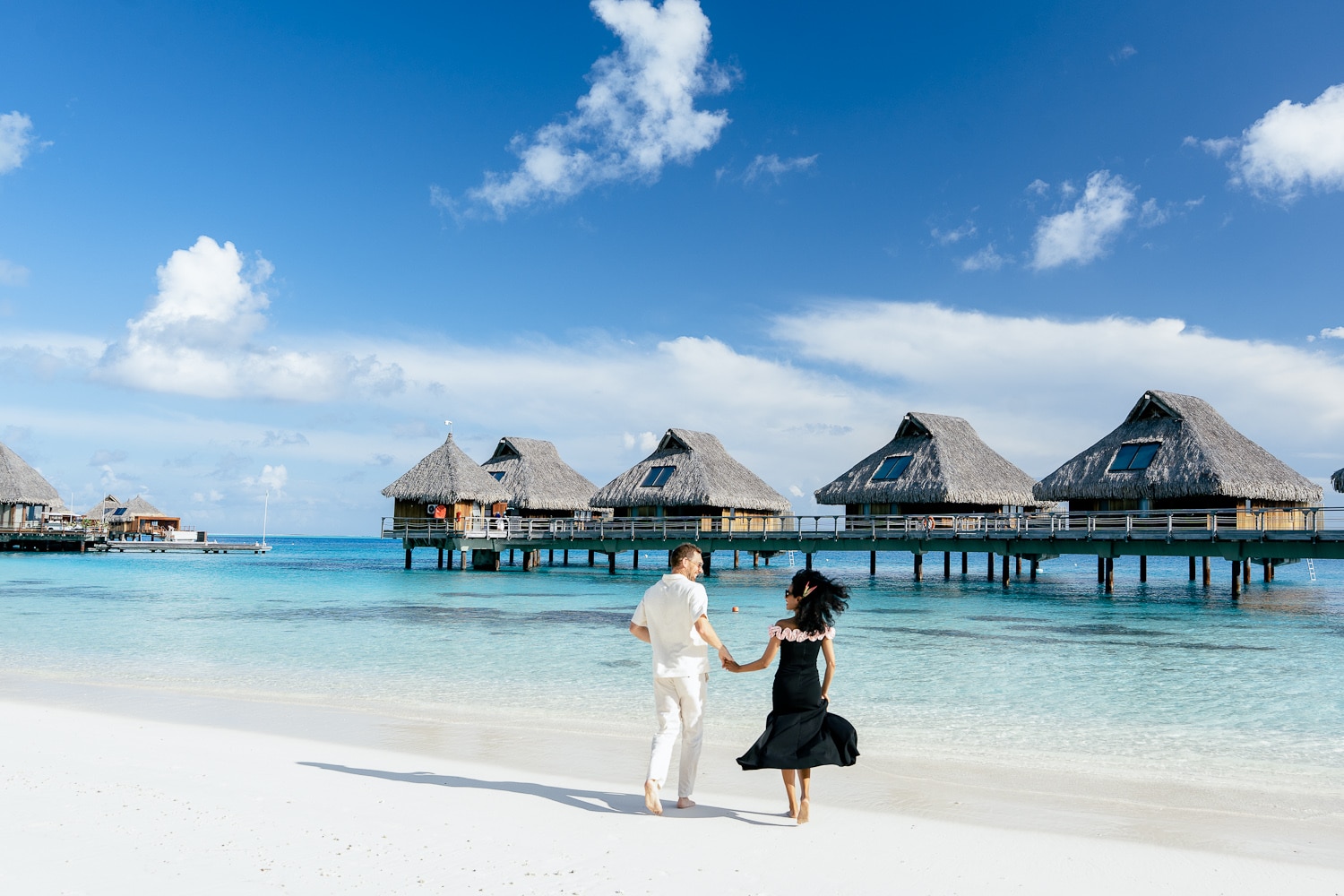 Romantic Couple Photoshoot at Conrad Bora Bora