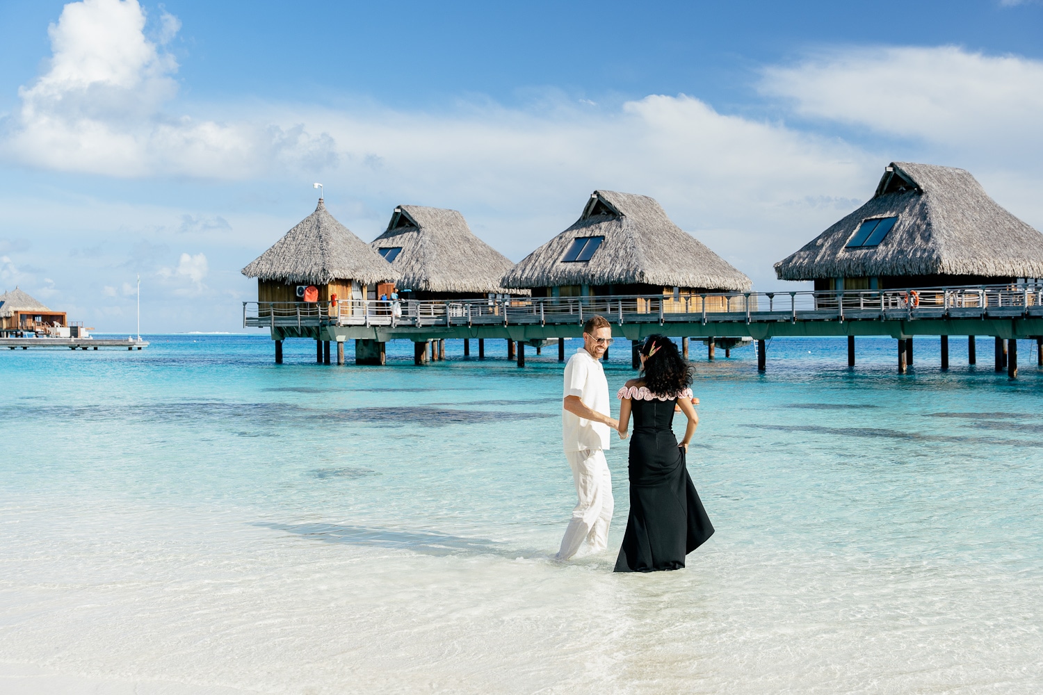Romantic Couple Photoshoot at Conrad Bora Bora