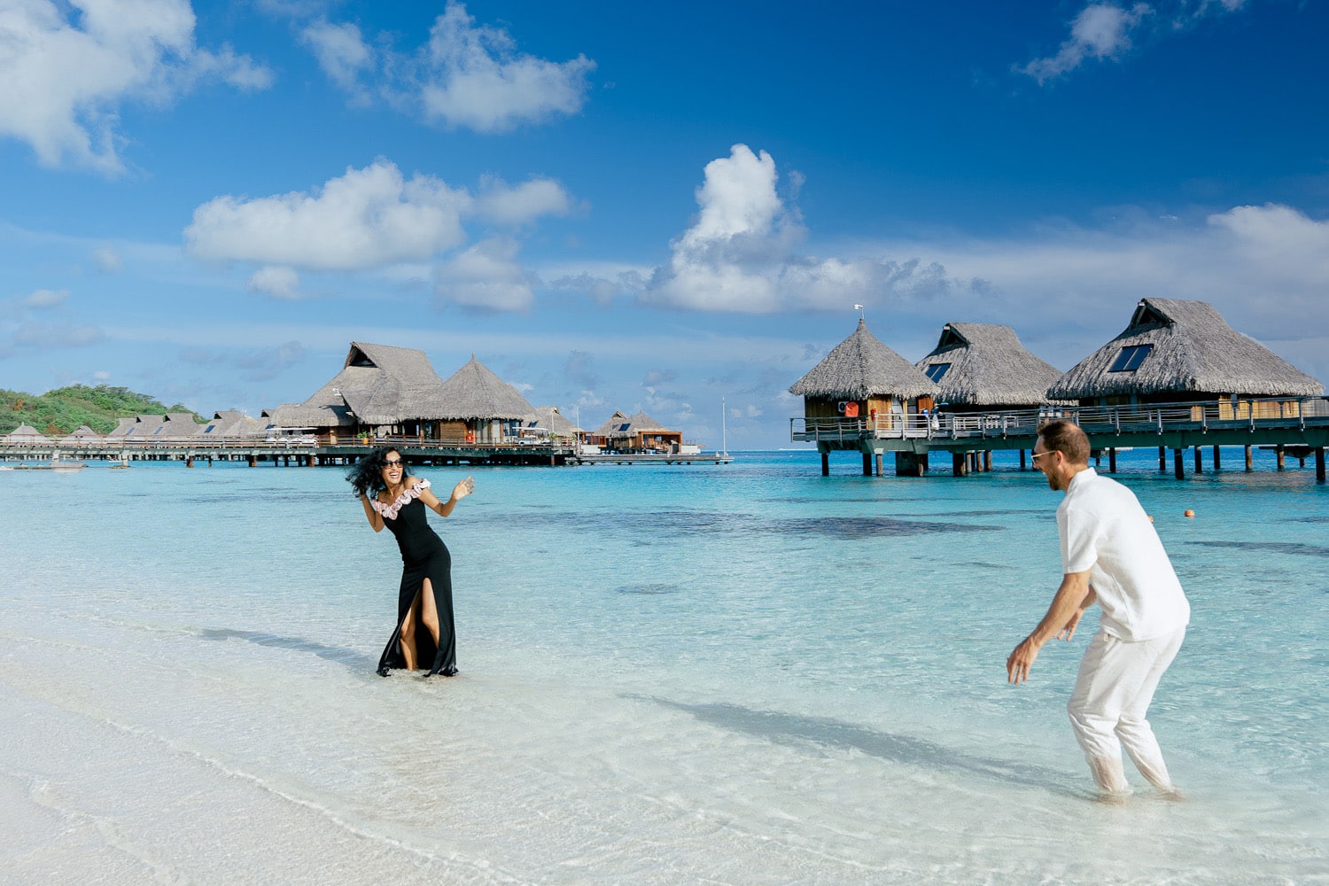 Romantic Couple Photoshoot at Conrad Bora Bora