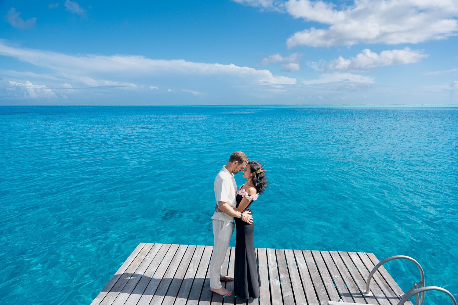 Romantic Couple Photoshoot at Conrad Bora Bora