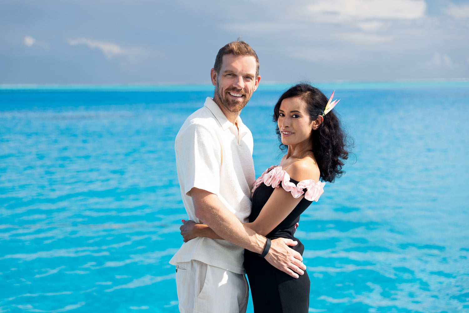 Romantic Couple Photoshoot at Conrad Bora Bora