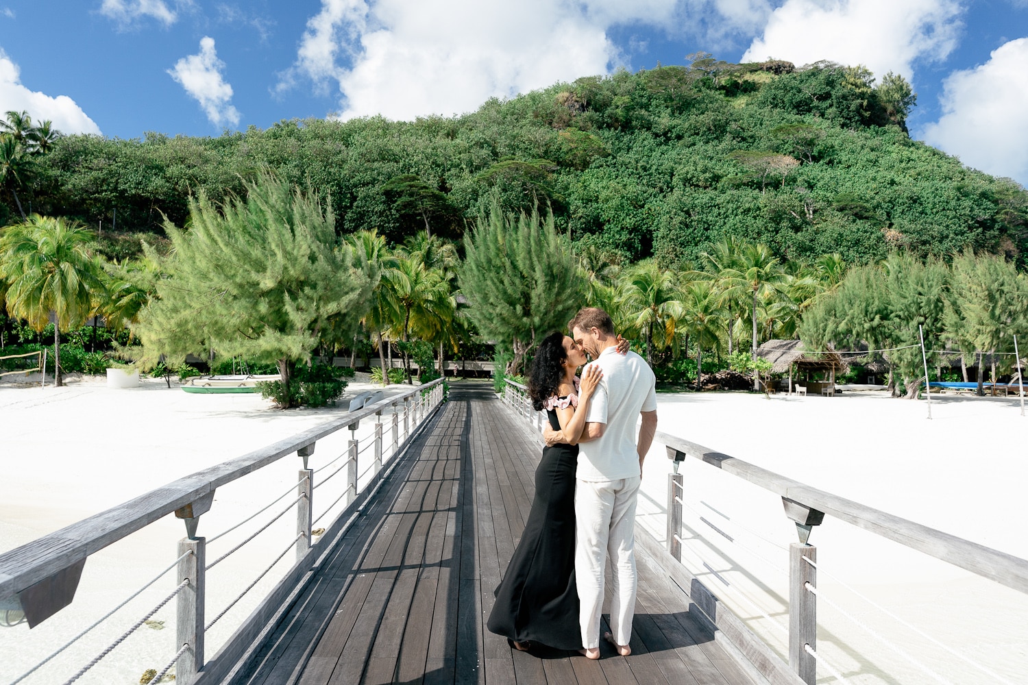 Romantic Couple Photoshoot at Conrad Bora Bora